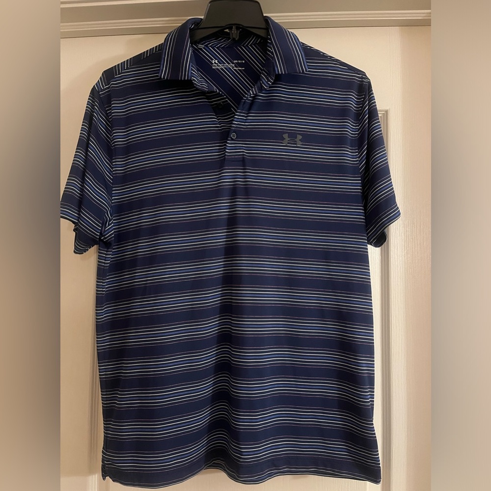Under Armour men’s blue polo size Large
